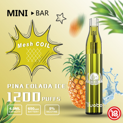 ODM 1200のPuffs Vapeの5 Nicotineの塩Vapor For E Cigs Party