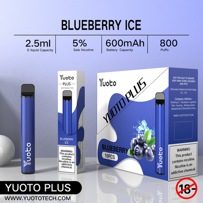 7W-12W Disposable E Cig Vape 100%のOriginal Yuoto Plus 800のパフ3.5V