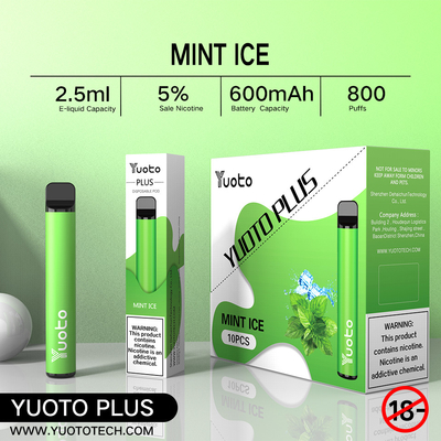 Yuoto Plus 800 Puffs E Cigarette 32g 11 Mixed Flavor Blueberry Raspberry Strawberry
