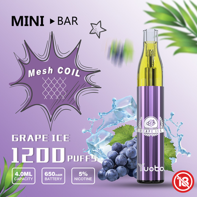 4ml E Liquid 1200のPuffs Vapeの網のコイル16 Flavors With 5% Nicotine