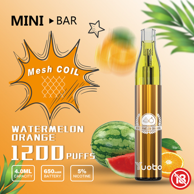4ml Disposable E Cigarette Vape Pen 1200のPuff With 650mah Battery