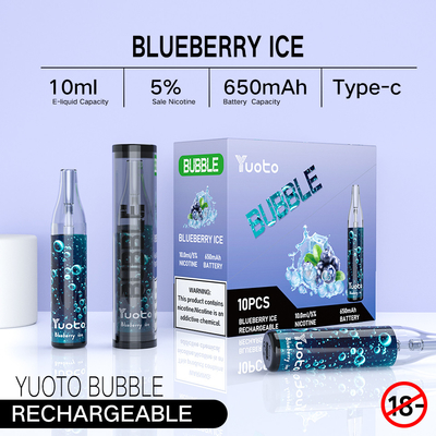 使い捨て可能なvapeがコイルの非分離を一致させるYuotoの泡4000puffs 650 mah 10ml再充電可能なyuotoはよじ登を導いた