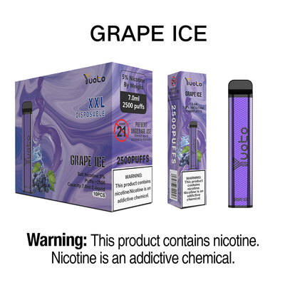 使い捨て可能なWatermelon Ice Vape 2500のパフWith 1200mah Battery