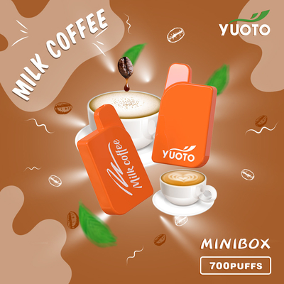 ミルクのCoffe Yuoto小型箱700のパフ15は2.3MLジュース容量に風味を付ける