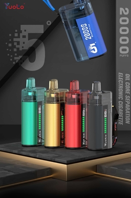 0% 2% 5% ニコチン濃度 YUOTO 使い捨て Vape、調整可能なエアフローとデュアルメッシュコイル