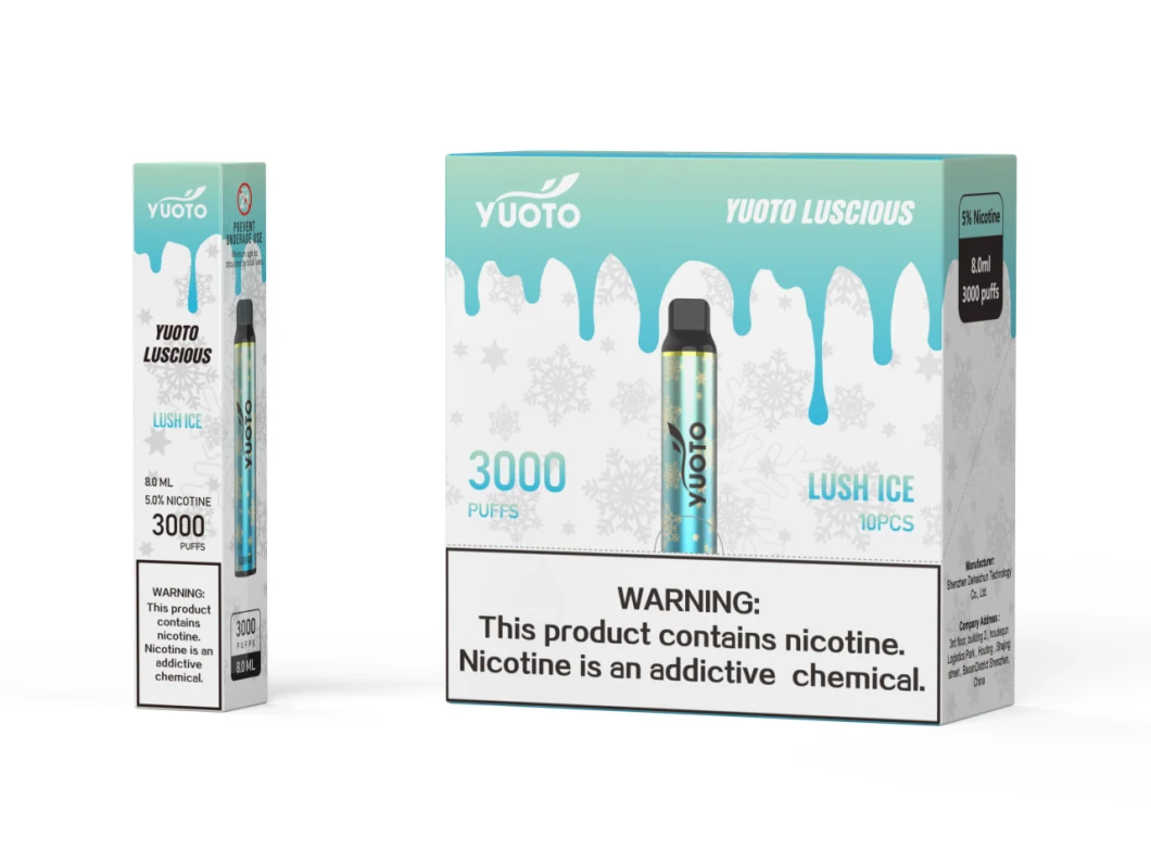 Yuotoの甘美な3000のパフ1350mAh電池8.0ml Eの液体24味使い捨て可能なVape